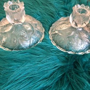 Vintage Fenton candle holders